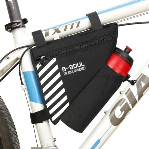 Bicycle Triangle Bag Bicycle Frame Front Tube Pouch Large Capacity Mountain Bike Water Bottle Storage Bag Cycling Accessories