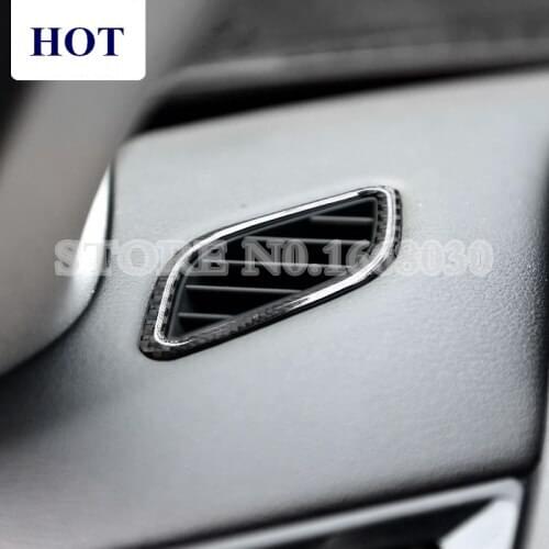 Carbon Fiber Dashboard Side Air Vent Outlet Cover 2pcs For BMW X1 E84 2009-2015 Car accesories interior Car decoration