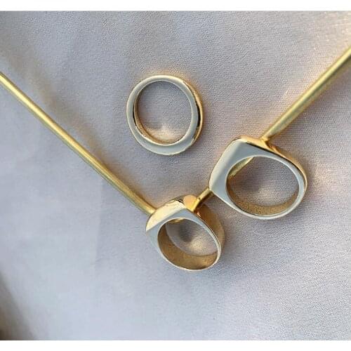 2019 New Vintage Ring Gold Color Minimalist Geometric Personality Exaggerated Finger Ring Trendy New