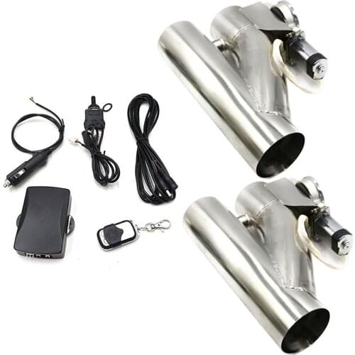 Two-in-one Single Opening Integrated Y-type Exhaust Valve Electric Exhaust Downpipe Electronic Stop Valve Remote Control
