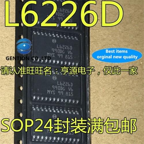 10Pcs L6226D L6226DTR SOP24 Dual full bridge driver chip in stock 100% new and original