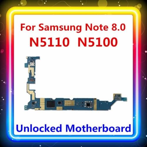 100% Test Motherboard 16GB For Samsung Galaxy N5100 / N5110 Mainboard WIFI/3G With Chips Logic Board Android System