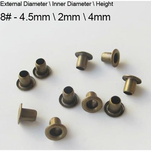 1000pcs brass eyelet bronze Inner diameter 2.0mm without washer