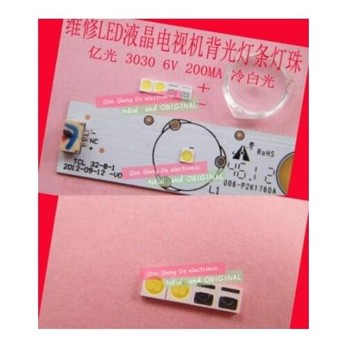 600pcs LED Backlight 1W 3030 3V Cool white 125-130LM TV Application 62-113TUN2C/S5000-00F/TR8-T