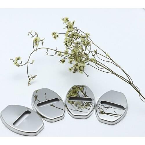 4pcs Anti Rust Car Door Lock Protective Buckle Cover For audi A7 2011-2019 S7 2013-2019 Car Styling Accessories