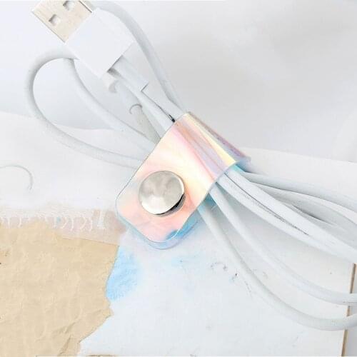 5pcs/set Cable Protector Cord Organizer Office Wire Winder Clip Earphone Holder Charger Cable Protector Headphone Organizer