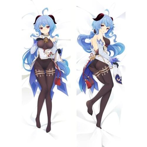 Anime Game Genshin Impact Liyue Harbor Ganyu Dakimakura Cosplay Girl Hugging Body Pillow Case Cartoon Pillow Cover