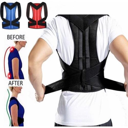 Back Brace Belt Correct Posture Corrector Adjustable Buckles Lightweight Ergonomic Adult Correction Belt Bandage for Man
