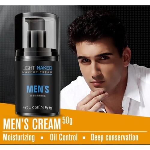 Men BB Cream Face Cream Natural Whitening Skin Care Men Face Base Effective Foundation Skin Color Care Makeup Sunscreen E6C0