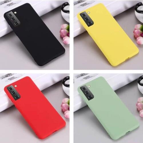 Candy color silicone phone case for samsung galaxy S21 Pro a51 a71 5g a21 a31 a11 a12 a41 m51 m31 a21s A01 a32 a42 a52 5G cover
