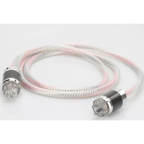 Hi-End power line HIFI POWER CABLE 7N OFC Power Cord with EU Plug Amplifier CD, Decoder, Power Wire