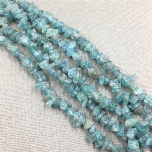 MY0795 Matte Freeform Sky Blue Kyanite Quartz Beads,Frosted Crystal Quartz Beads,Hole Beads 15.5 Inch Full Strand