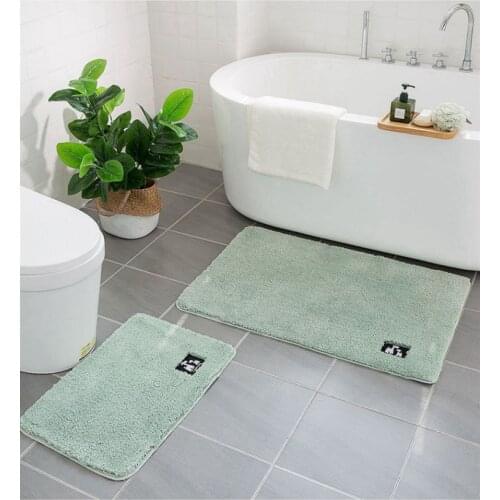 Mircrofiber Bath Mat Super Absorbent Bathroom Carpets Rugs Bathtub Floor Mat Doormat For Shower Room Toilet Bathroom Mat