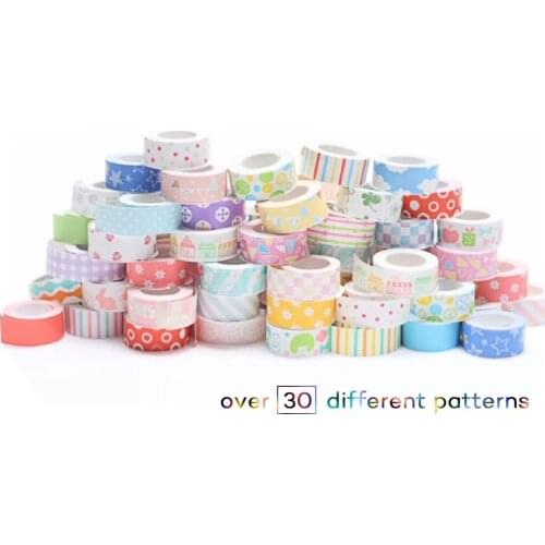 Multicolor 5pcs compatible for KingJim LR5C MP20 LR-RK1C 15mm*4m label sticker tape Mini cute for TEPRA Lite label printers