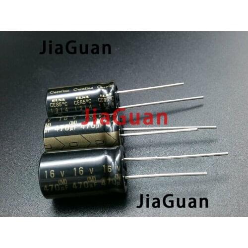 4pcs NEW ELNA ROA Cerafine 470uF/16V 12.5X20MM 16v 470uf audio electrolytic capacitor 470UF 16V Black gold 16V470UF