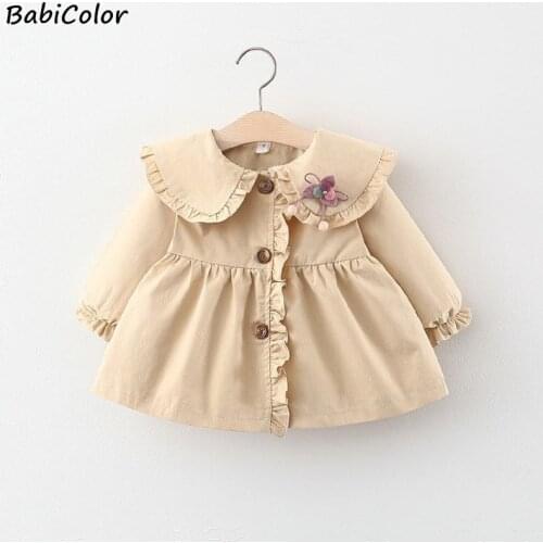 Baby Girl Coats Newborn Baby Clothes Autumn Winter Plaid Bow Coat Infant Toddler Clothes for Girls Clothing Outwear