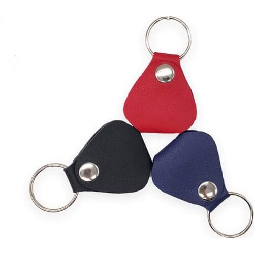 Portable PU Leather Guitar Picks Bag Package Guitarra Picks Key Chain Style Guitar Picks Case Holder Plectrums Bag Guitar Part