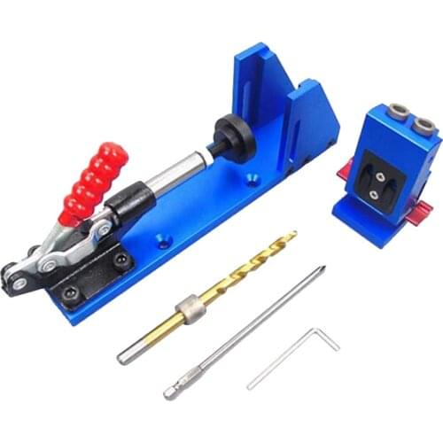 Portable Pocket Hole Jig Kit System With PH1 Screwdriver 9.5mm Drill Bit Set For Carpenter WoodWorking Hardware Tools
