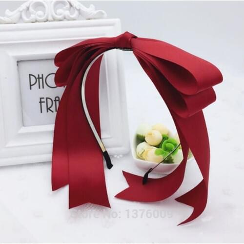 Lolita KC Maid Headband Kawaii Bowknot Handmade DIY Bow Hair Accessories Snow White Hairpin Halloween Cosplay Headdress
