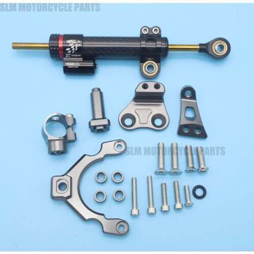 Motorcycles Adjustable Steering Stabilize Damper Bracket Kit For Kawasaki Z900 2017-2019