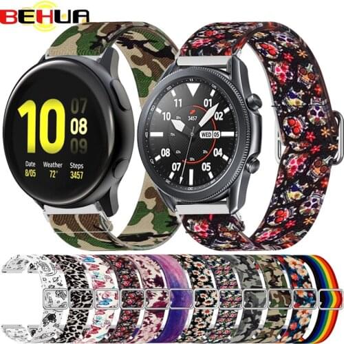 Fashion Strap For Samsung Galaxy Watch 42mm 46mm Active 2 40MM/44MM Correa Bracelet Elasticity WristBand Replacement Beauty Belt