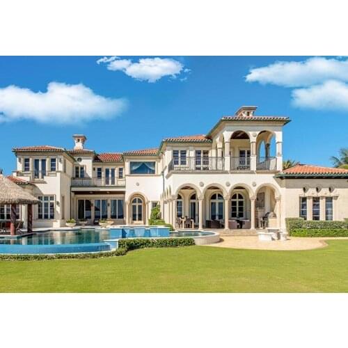 Luxury villa photo background vinyl wedding photo-shot backdrops for photography studio portrait accessories fotografia LV-129