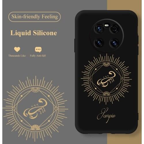 ASINA Liquid Silicone Case for Huawei Mate 40 30 Pro Lite Luxury Cover Bumper for Huawei Mate 20 10 Pro Constellation Coque Capa