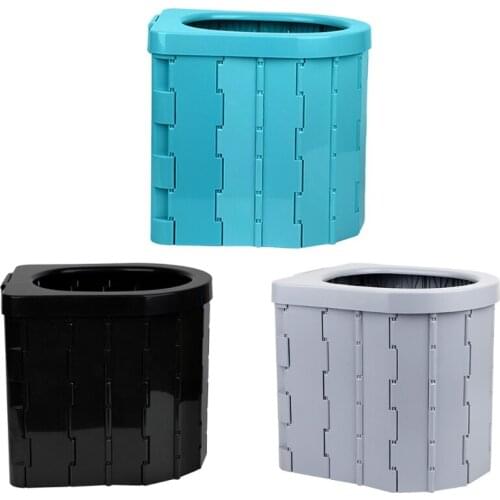 Folding Toilet Portable Washable Camping Lavatory for Elderly Travel Traffic Jam