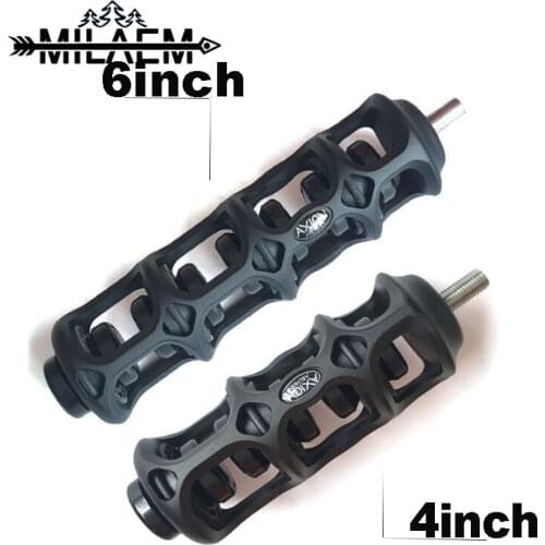 4/6 inches Archery Bow Stabilizer Damping Metal Shock Absorber Reduce Vibration For Compound Bow Aid Dampener Equipment
