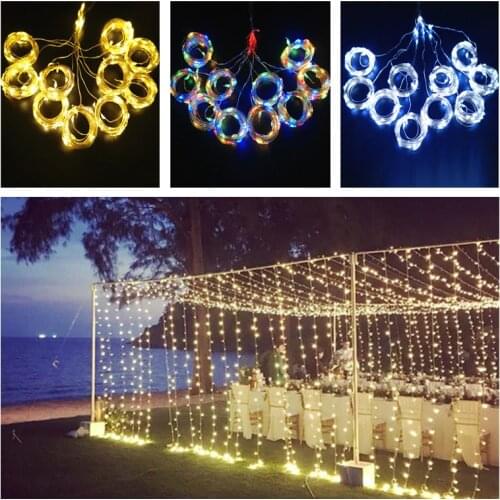 3m USB Led Fairy String Lights Outdoor Waterproof Garden Lights Curtain Garlands with Remote Christmas Decorations for Home 2021
