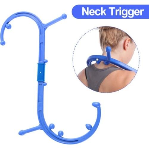 Pressure Point Therapy Neck Massage Tool Pressure Relieve Hand Roller Massage Neck Shoulder Dual Trigger Point Self Massager