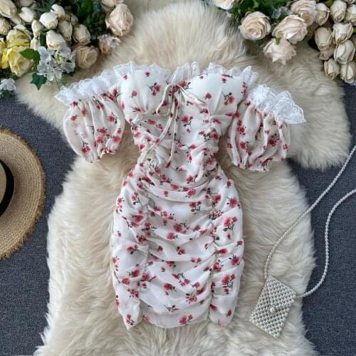 2020 Spring New Women Floral Print Sashes Shirt Dress Beach Ladies Loose Short Boho Mini Dress Girls High Waist Streetwear