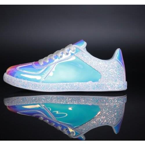 Womens shoes Colorful beautiful fashion comfortable casual shoe series fashionable cool Pu Bright side Spring and Autumn shoelo