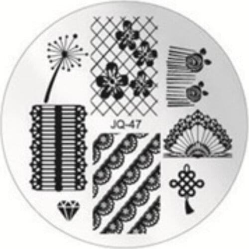 1Piece Hive Flower Pattern etc JQ 1-20 Series Nail Art Image Plate Stamper Stamping New Designs Manicure Template for Women