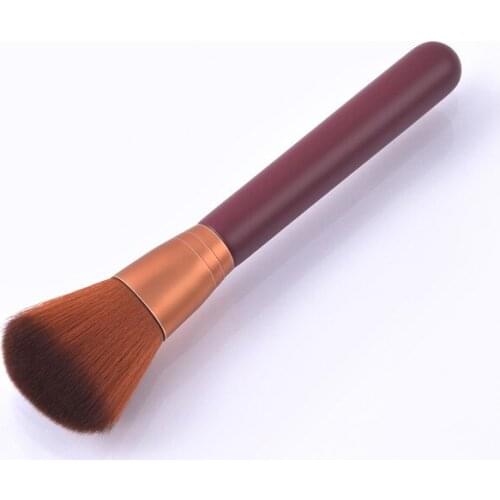 1Pcs Makeup Brushes Red Wooden Handle 18cm For Powder Blush Foundation Face Professional Beauty Cosmetics Brush Tools