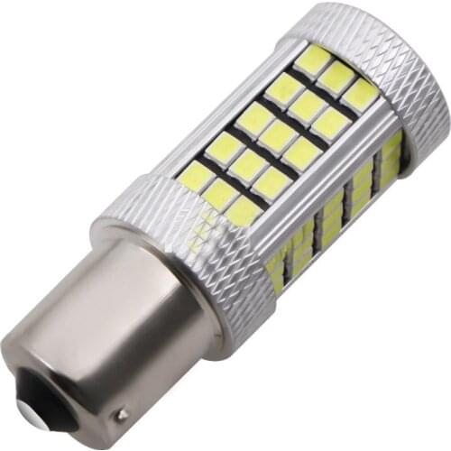 10-50pcs High Bright Canbus S25 1156 BA15S P21W For Car LED Turn Signal Light 1157 BAY15D P21/5W Brake Lamp 2835 66SMD 12V white