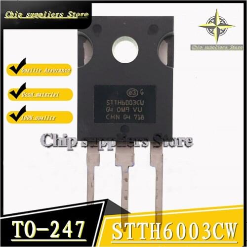 10PCS-20PCS) STTH6003CW TO-247 STTH6003 TO247 6003 Fast diode 300V60A New and original