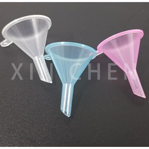 100PCS Mini Funnel for Essential Oil Bottles, Clear Small Funnels for Lab Bottle, Liquid Oil, Perfumes, Powder Funnel Cute Pink