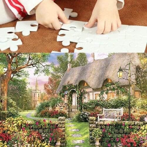 1000 Pieces England Cottage Jigsaw Puzzle for Adults Learning Education Games Kids Girls Toys In Stock