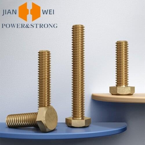 Copper hexagon bolt screw Brass hexagon head screw M10 M12