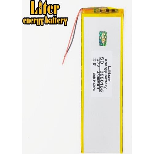 3.7V lithium polymer batteries 3550155 4500mah universal battery brand tablet PC lithium polymer batteries