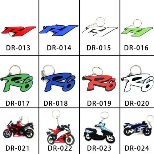 3D Motorcycle Helmet Keychain Key Chain Keyring Car Key Ring Holder Fit for YZF R6 R1 TMAX Rubber YZF-R6 YZF-R1