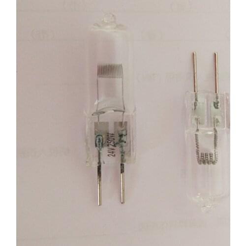 5PCS halogen bulb G6.35 24v 20W 35w 50w 75w GY6.35 24v medical instruments lathe grinder Stage light bulb GY6.35 100w 150W 250W