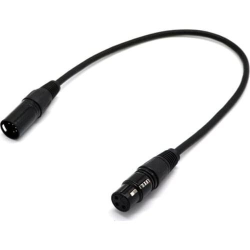 5Pin Male To 3Pin Female XLR Connector DMX Adapter Cable Lighting Accessory