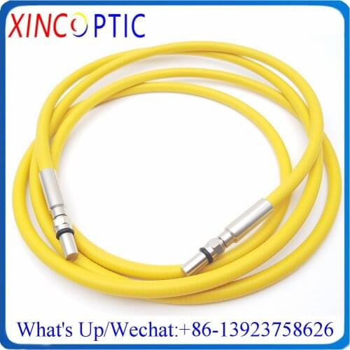 800um VIS-NIR NA0.22,400-2200nm 7.0mm Armored Cable,SMA905-SMA905/FC 0.5/1/2/3M Metal Ferrule Silica Fiber Optic Patch Cord