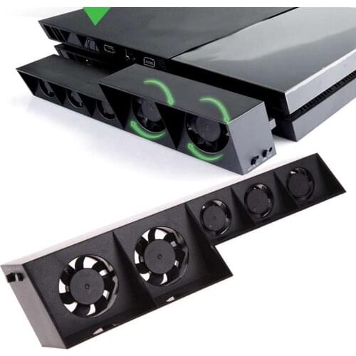 Für PS4 USB Lüfter Kühler Externe Turbo Temperaturregelung Kühlkörpe Kühlung Games Accessories