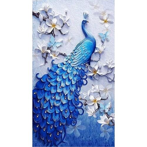 Diamond Painting Cross Stitch"Peacock" 5D Full Square Drill Daimond Painting Kit Diamant Embroidery Handmade Art Gift