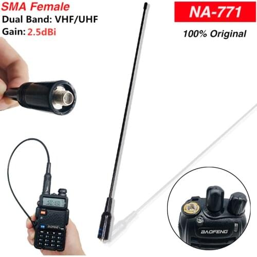10w Original Baofeng NA-771 Antenna Dual Band VHF UHF High Power Gain Antena for Baofeng BF-888S UV-5R UV-82 Walkie Talkie Radio