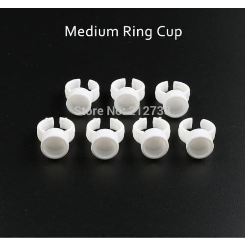 Free Shipping 100pcs M Size Disposable Permanent Makeup Ring No Divider Tattoo Ink Eyebrow Lip tattoo Pigments Holder Rings