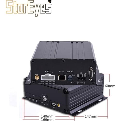 H.264 Trailer Truck Taxi School Bus AHD 720P 4Ch HDD SD Card Mobile DVR built in GPS